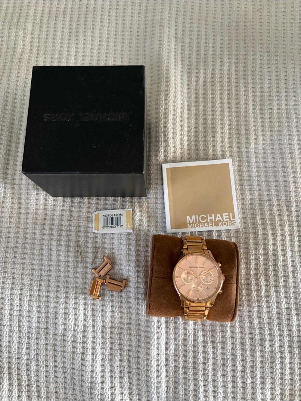Michael Kors Rose Gold Women’s Chronograph Watch with Bracelet
